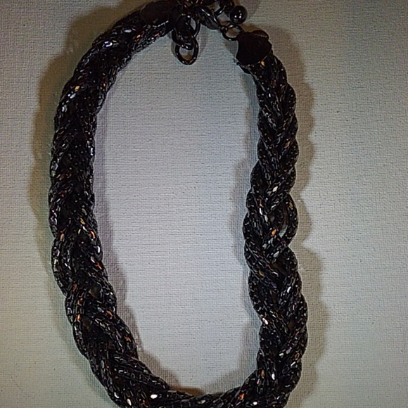 Express Braided Chain Mesh Necklace --22 - Picture 3 of 4